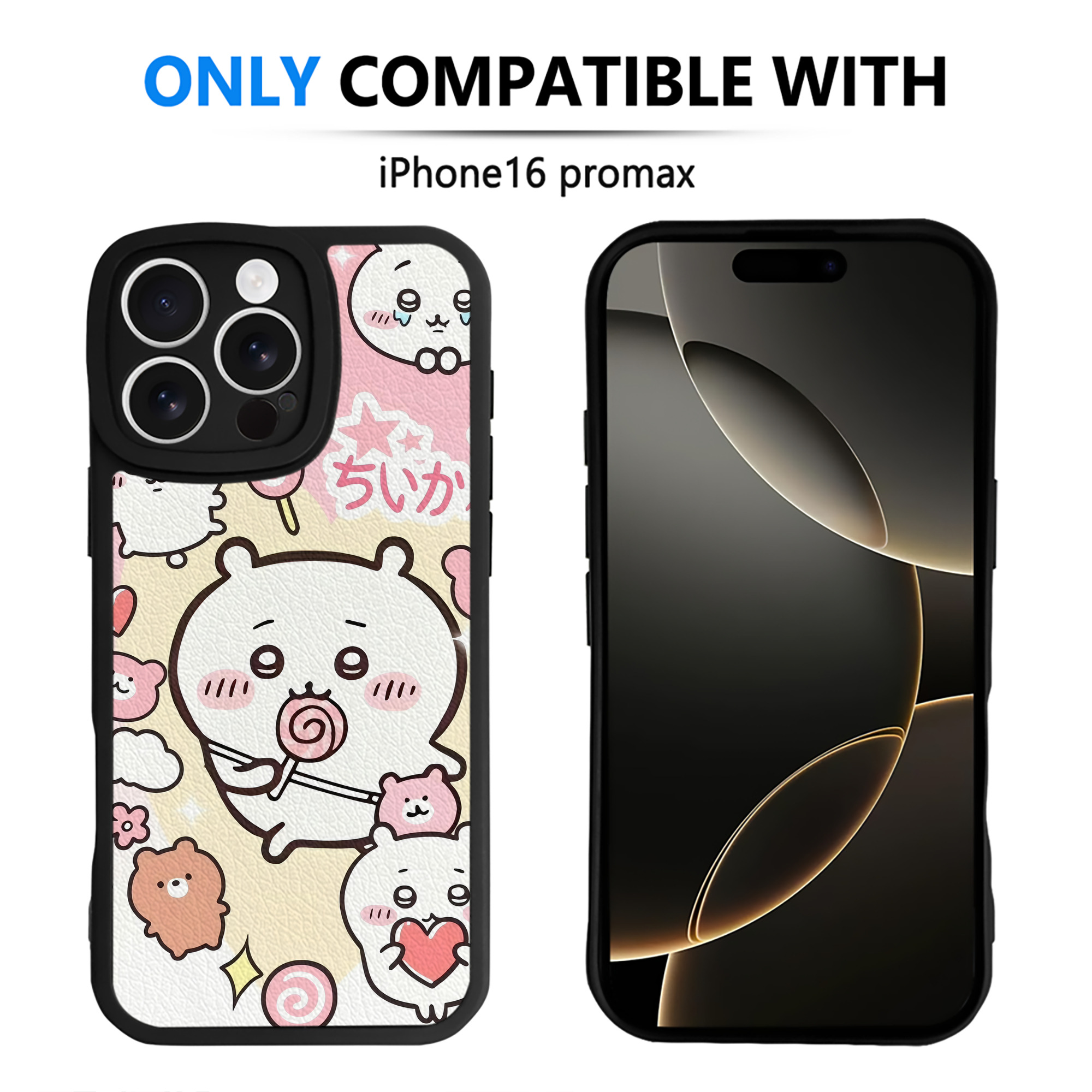 （画像用） ちいかわ Chii-kawa 【iPhone 16シリーズ対応】シリコンスマホケース（レザー調） 材質：シリコン